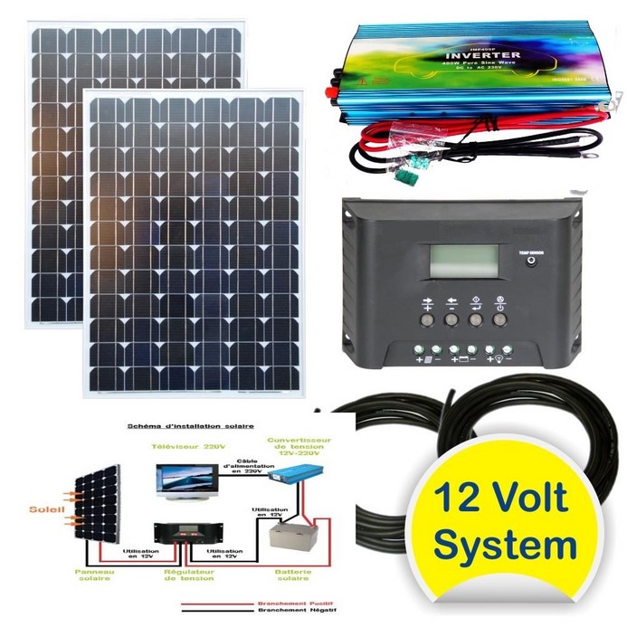 Kit solaire photovoltaïque 1200W