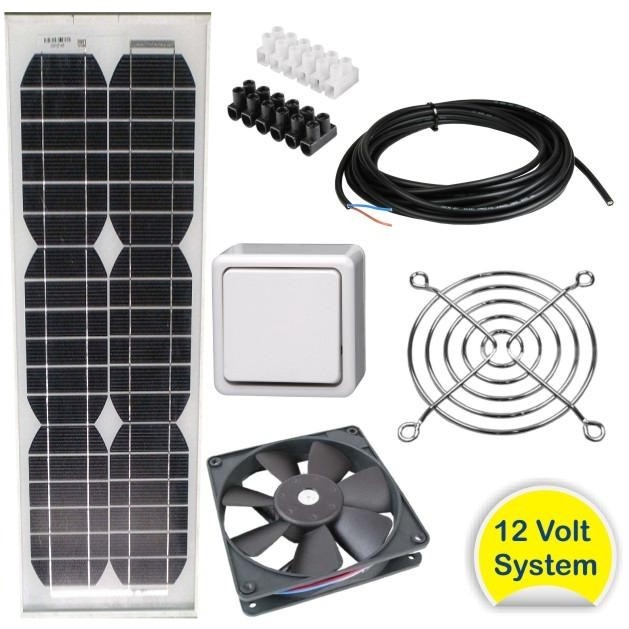Kit Ventilation Solaire photovoltaïque 10W