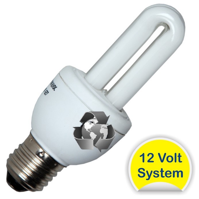 Ampoule basse consommation E27 - 12v  / 7W