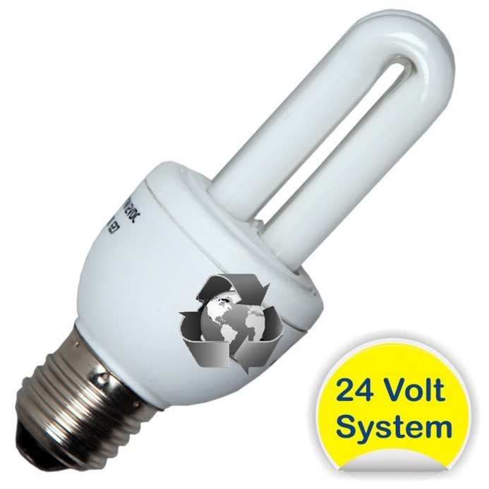 Ampoule basse consommation E27 - 24v  / 7W