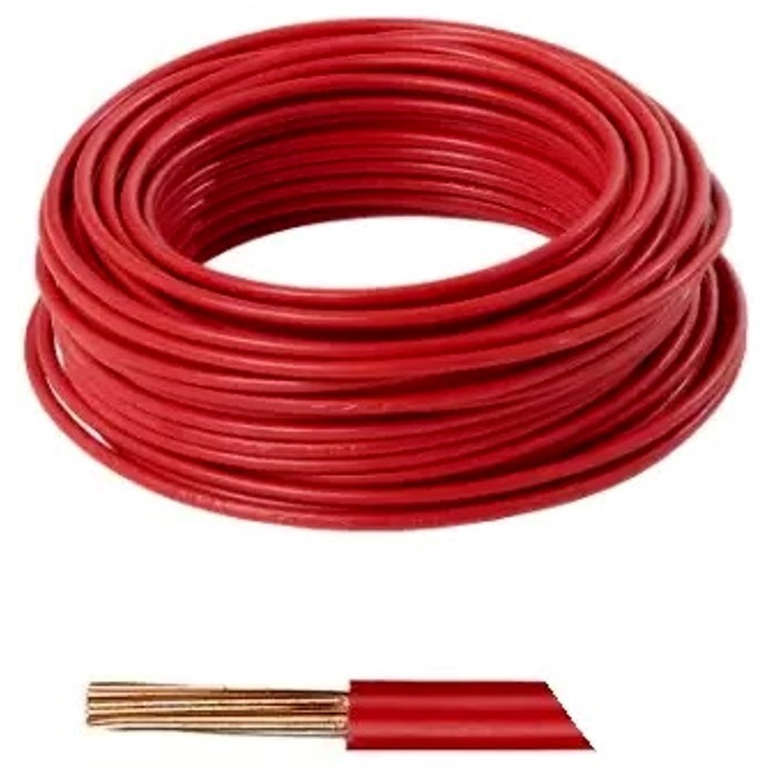 Câble électrique HO7V-R 6mm2 Rouge x 50 mètres