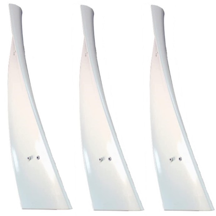 Les 3 pales de rechange blanche pour éolienne verticale WINDSIDE