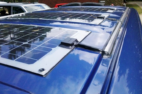 installation de 3 panneaux solaires flex